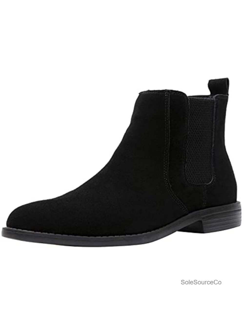 Suede Slip On Chelsea Ankle Boots Lightweight Leather Dress Shoes